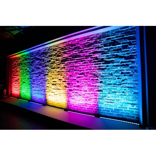 ZESTAW 4x LISTWA COLORSTAGE LED BAR 24x3W RGB 8 SEKCJI 100CM + POKROWIEC